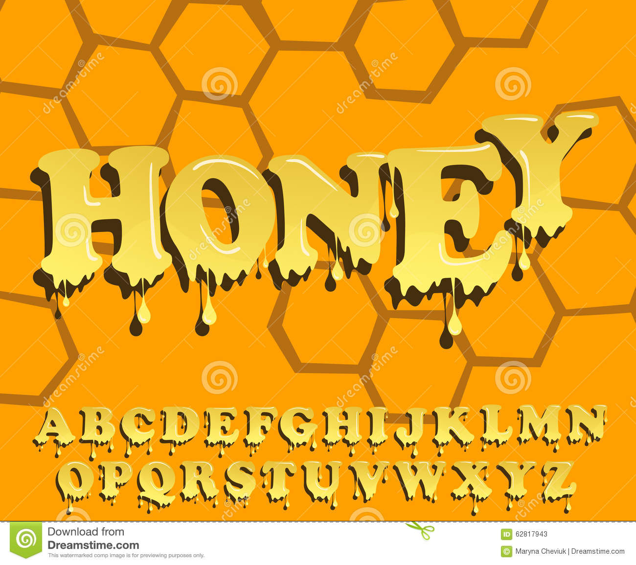honey drip font